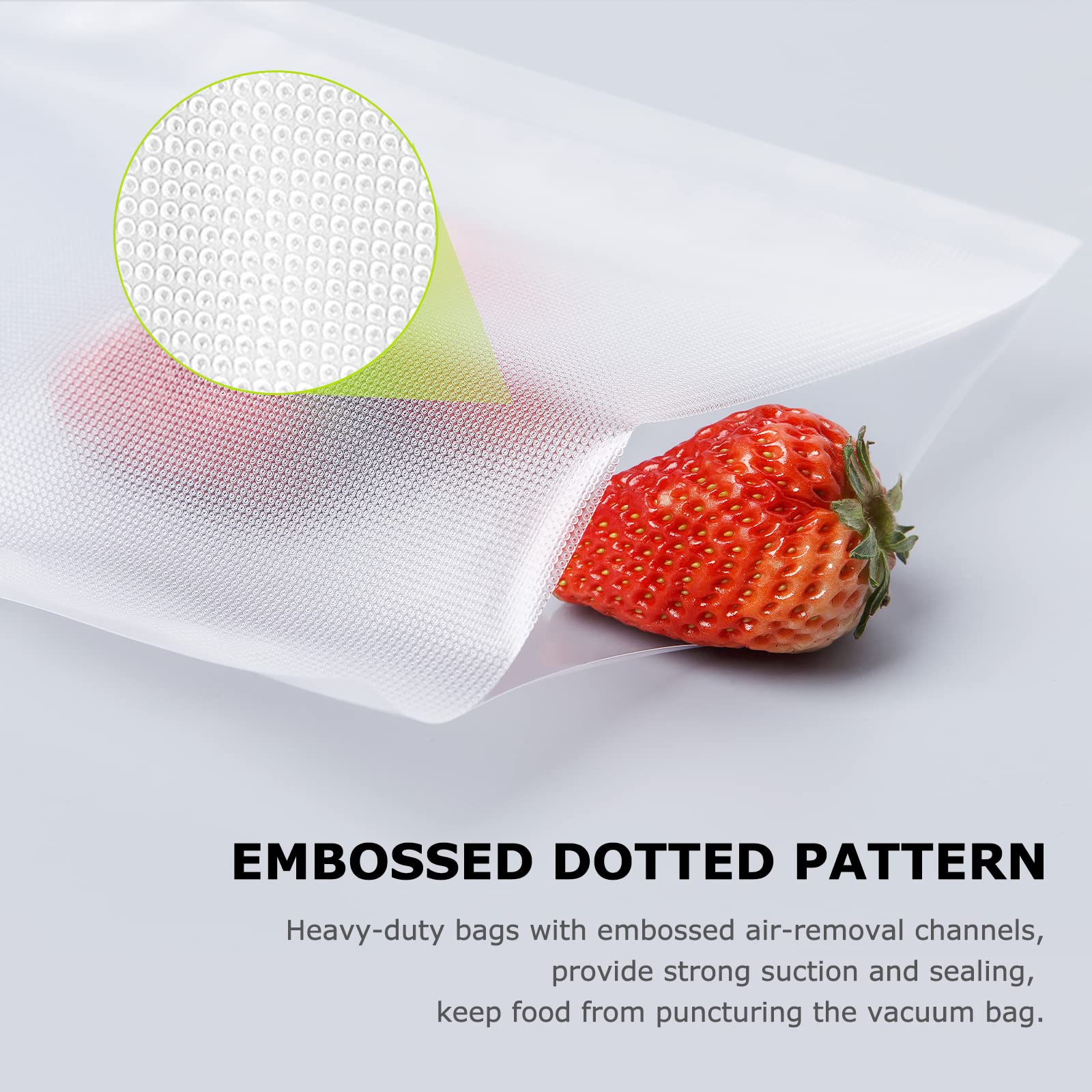 Bonsenkitchen Precut Vacuum Sealer Bags 200 Quart 8