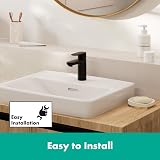 Hansgrohe Vernis Blend Basin Mixer Matt Black 100mm ComfortZone EcoSmart view 5