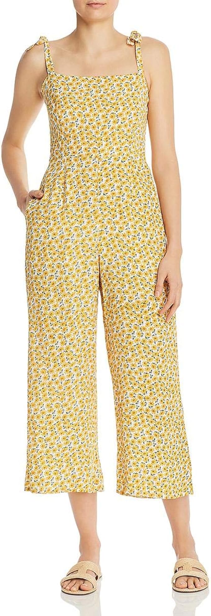 faithfull the brand yellow jumpsuit