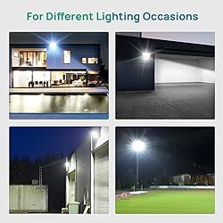 Ustellar Flood Lights Outdoor Plug In 3 Pack 80W