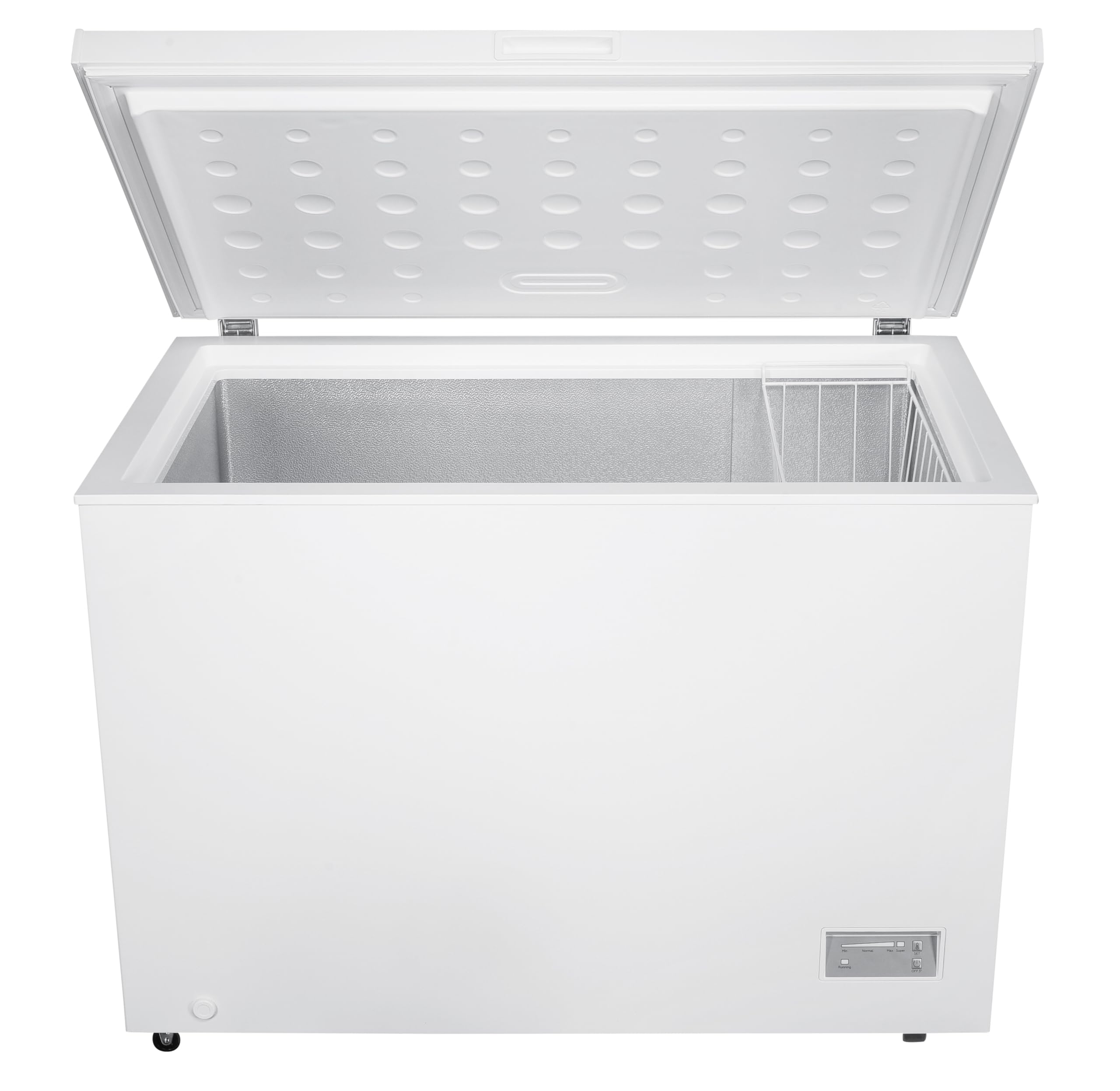 Beko CF316EWN Gefriertruhe, Kühltruhe, 308 l Nutzvolumen, 1 Gefriergutkorb, Temperaturalarm, Transportrollen, LED-Anzeigesystem, 40 db(A), in unbeheizten Räumen nutzbar, Weiß 2