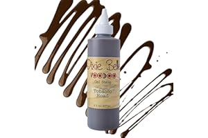 DIXIE BELLE PAINT COMPANY Dixie Belle Voodoo Gel Stain - Tobacco Road (8oz) - Warm Brown Water-Based Stain for Wood Projects - Made in The USA - Wood Grain Enhancer - 8 Fl Oz