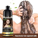 Herbishh Hair Colour Shampoo Grey Hair Light Brown 500 ml Ammonia-Free view 6