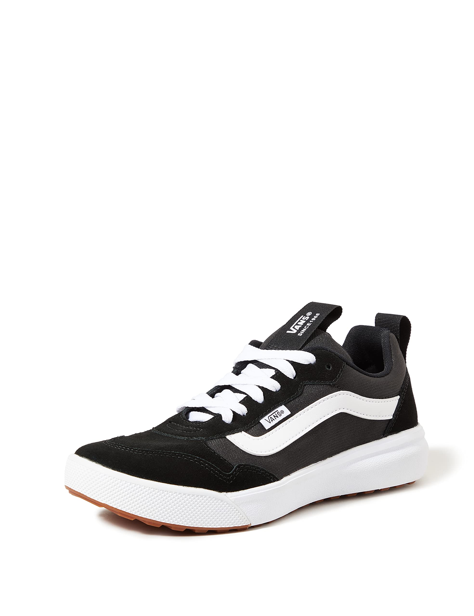Vans Women’s Filmore Decon Low-Top Sneaker, Black/White, 9.5