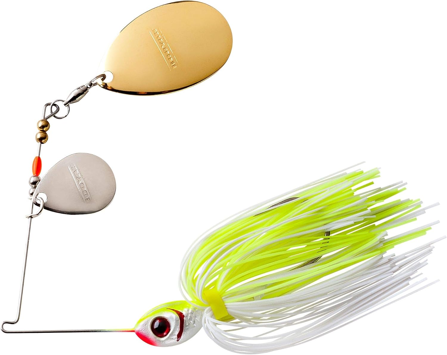BOOYAH Colorado/Indiana Blade - White/Chartreuse - 3/8 oz : Fishing Spinners And Spinnerbaits : Sports & Outdoors