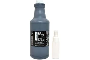 S·E·I S.E.I Charcoal Tie Dye Kits for Large Groups, Fabric Dye, Large Tie Dye Kit for Big Projects and Fun Activities, 1-Quart-32 Ounces…