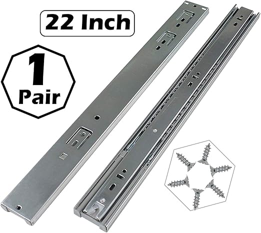 Gobrico 22 Inch Heavy Duty Full Extension Ball Bearing Drawer