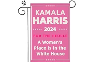 RILAFUVU Kamala Harris Flag Patriotic Garden Flag Pink Harris Flag Harris 2024 Flag Double Sided Kamala Harris Yard Sign Outdoor Flag House Flag Donald Harris Flag Kamala Flag Kamala Harris for President Flag