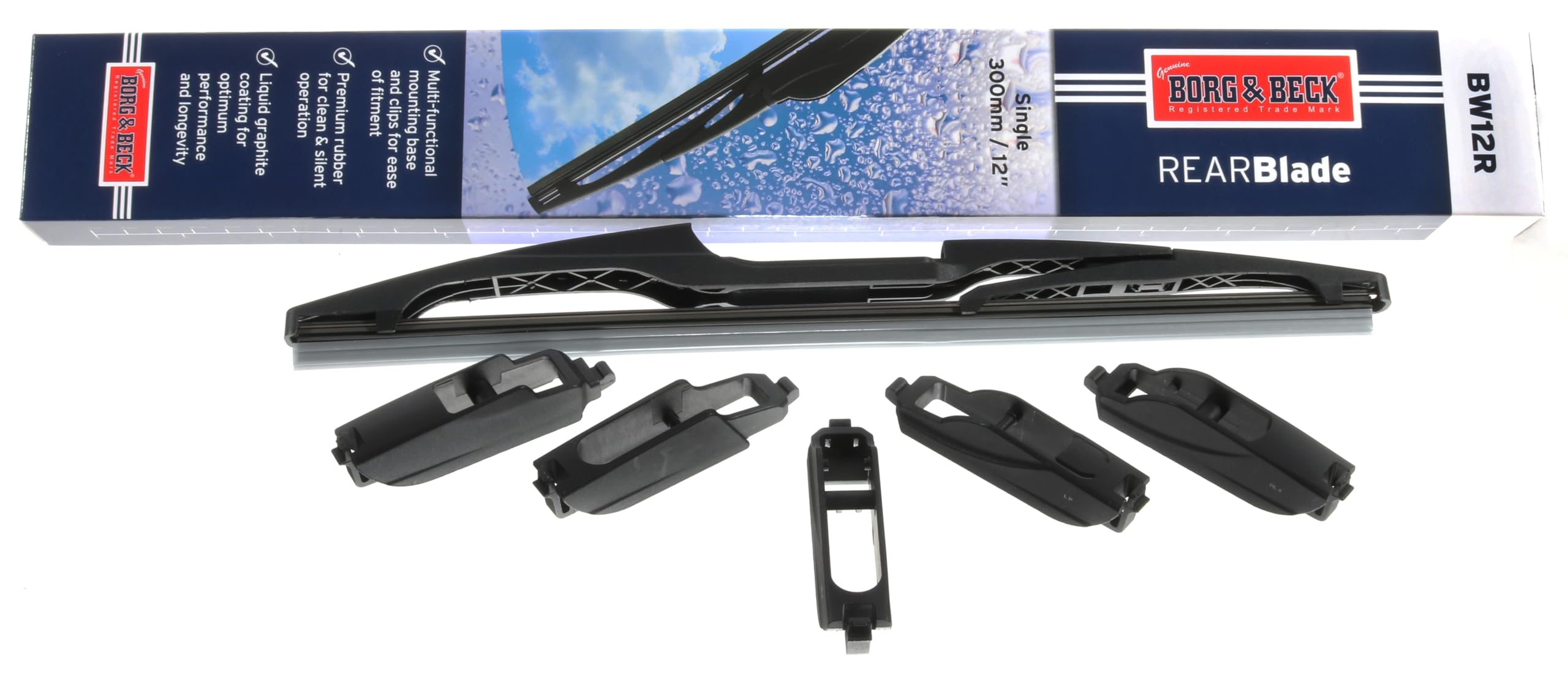 Borg & Beck BW12R Wiper Blade Rear To Fit "Rear Wiper Blade 12"""