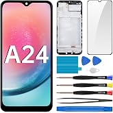 BESJMYT for Samsung Galaxy A24 Screen Replacement with Frame LCD | Display Touch Digitizer Full Assembly Fix Glass with Repair Tools Kit SM-A245F