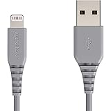 Amazon Basics MFi-Certified Lightning to USB A Cable for Apple iPhone and iPad - 3 Feet (0.9 Meters) - Gray