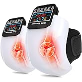 SUPBAND Knee Massager 4 in 1 with Heat, Vibration, Red Light and 3D Massage, Cordless, Portable, Rechargeable, Gift for Families Friends Christmas, 2 Pack