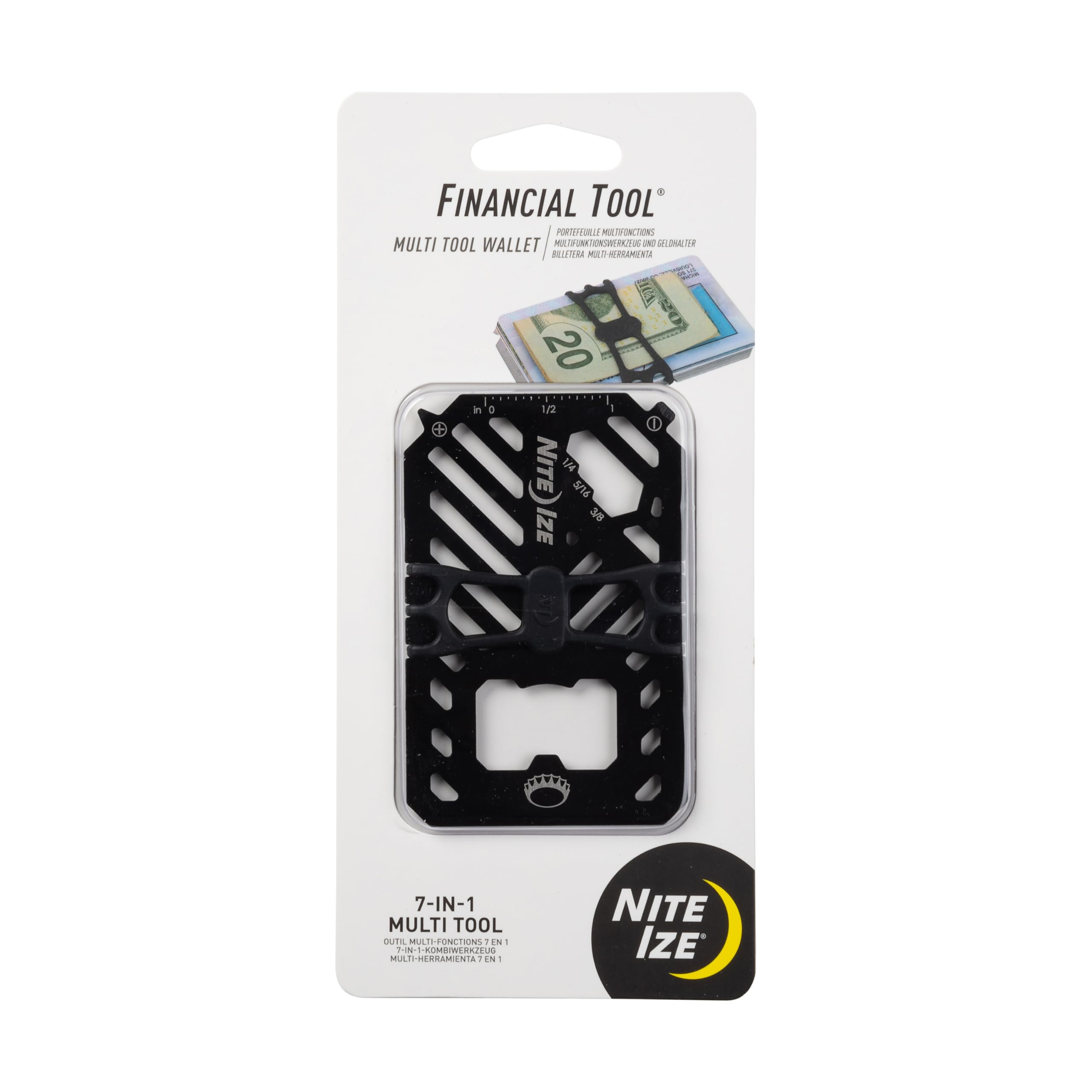Nite Ize Financial Tool Multi Tool Wallet Financial Tool Multi Tool Wallet - Black, N/A