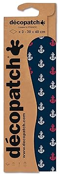 Decopatch Papier No. 765 (blau Anker, 395 x 298 mm) 3er Pack