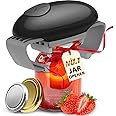 Higher Torque Electric Jar Opener for Seniors with Arthritis Fit Almost Jar Size, Strong Tough Automatic Jar Opener for Weak Hands, Hands Free Battery Operated Bottle Opener for Arthritic Hands, Black