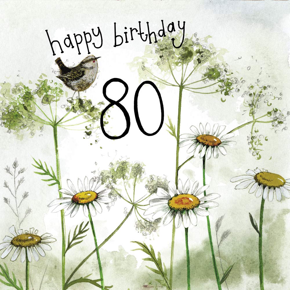 Aparatoo Alex Clark Happy 80th Birthday Wren Card……