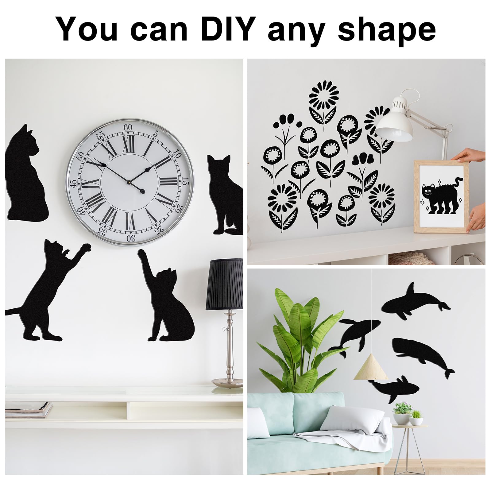 MEARCOOH Self Adhesive Foam Sheets, Black 9x12 Inch 2mm Sticky Eva Foam Paper for Crafts Cardmaking Photo Frames Classroom Scrapbooking Christmas Crafts (Black 10 Sheets)