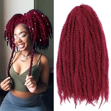 Amazon Com 18 Inch Marley Braiding Hair Synthetic Afro Kinky