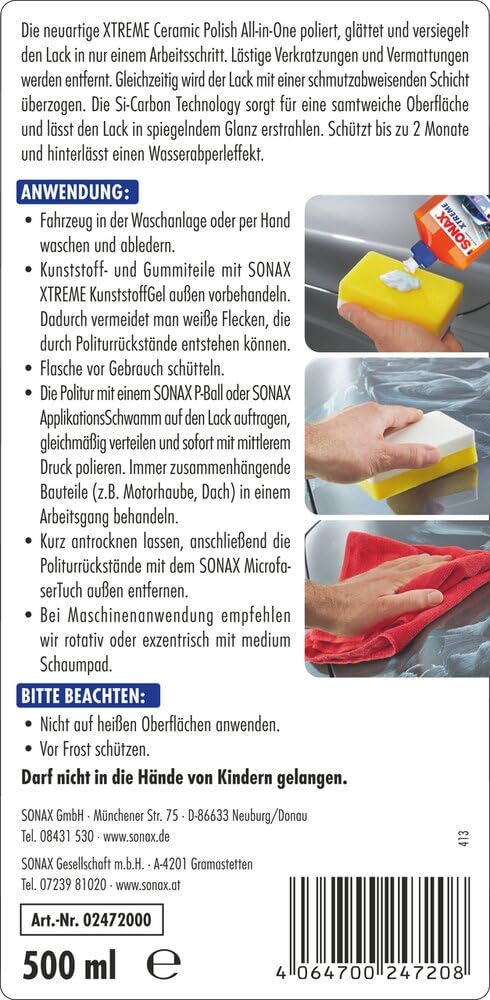 SONAX XTREME Ceramic Polish All-in-One (500 ml) 2