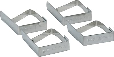 KitchenCraft Stainless Steel Tablecloth Clips Set of 4 5 x 4 cm