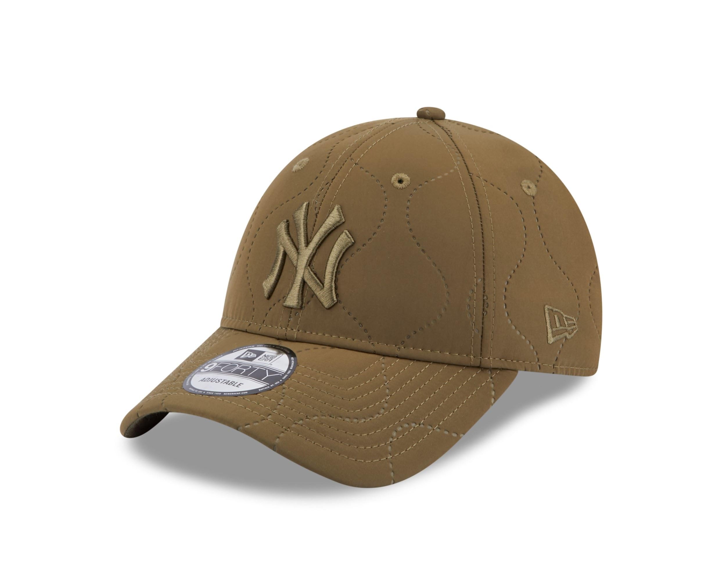New Era New York Yankees MLB Quilted Green 9Forty Adjustable Cap - One-Size