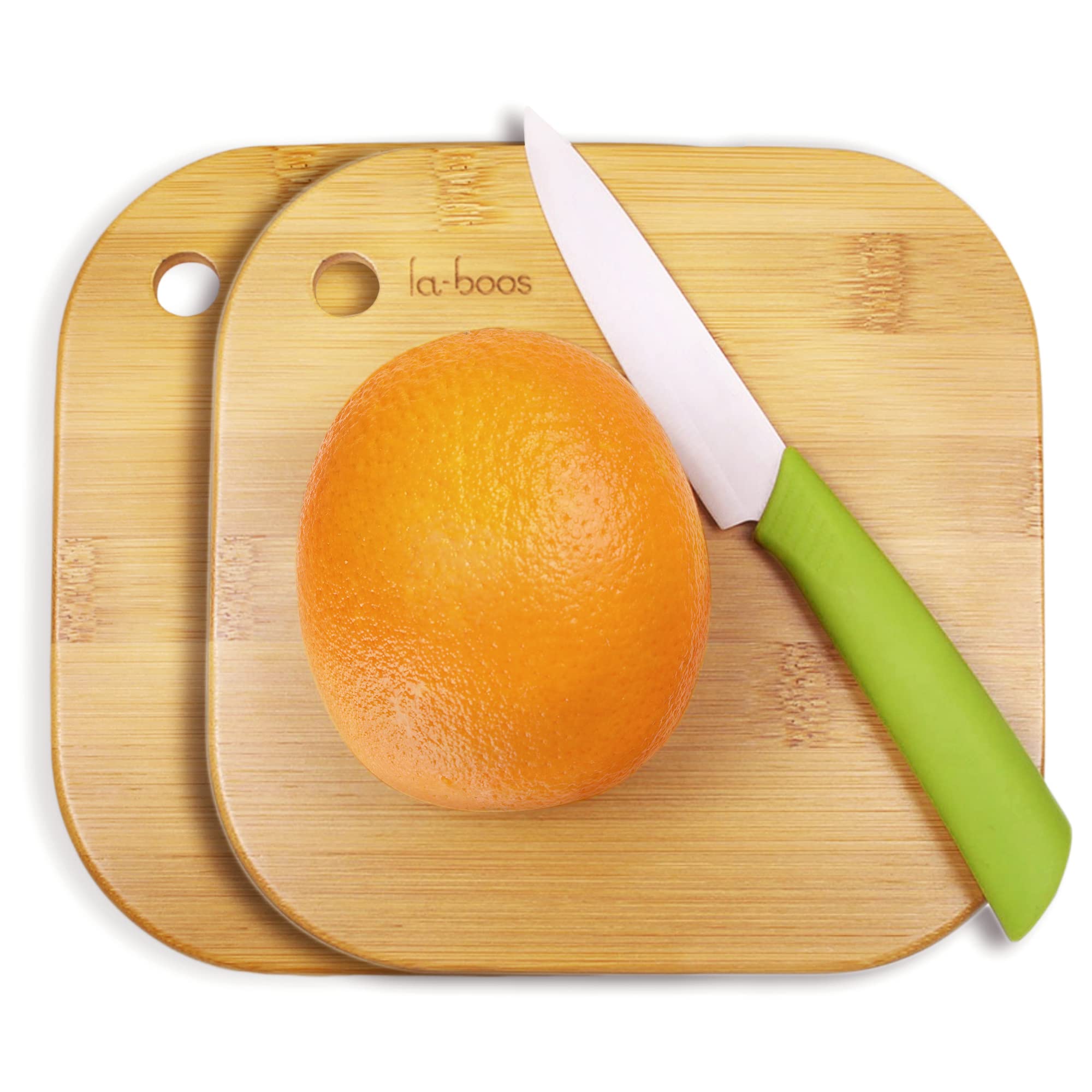 Home Mini Cutting Board Small Fruit Cutting Board Solid Bamboo Wood Board for Baby Infant dormitoryＩSet of 2