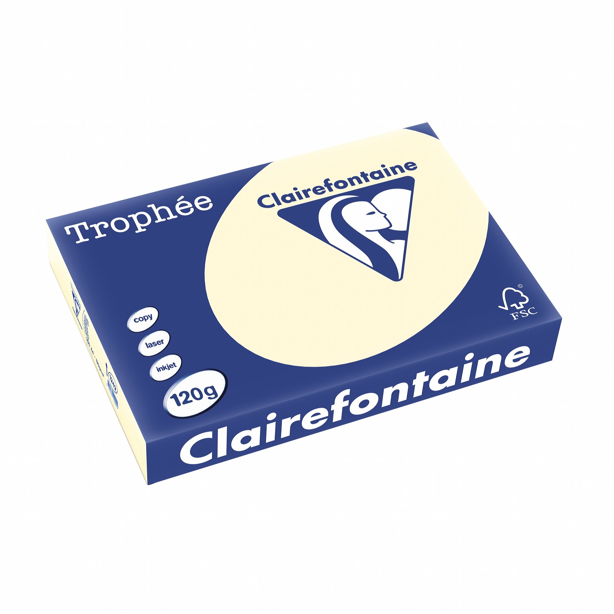 Clairefontaine Trophee Paper A4 Sand 1242C 120 g 250 Sheets