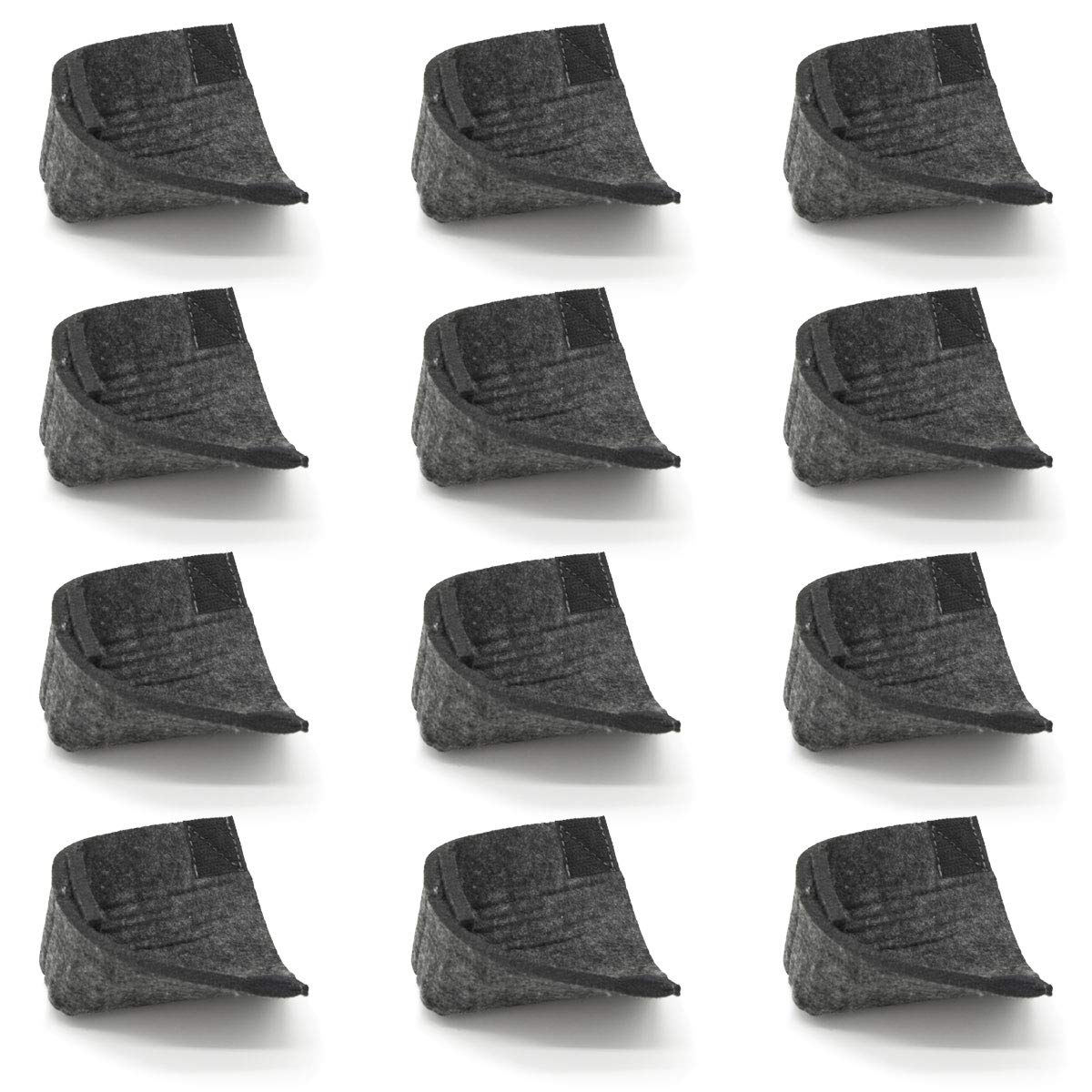 DuneDesign 12 Felt Floor Protectors for Beer Tent Set - Bench Feet - Furniture Protection Pads