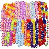 Oojami Jumbo Party Bag ~ Tropical Hawaiian Luau Lei Styles (50 ct) ~ Party Favors