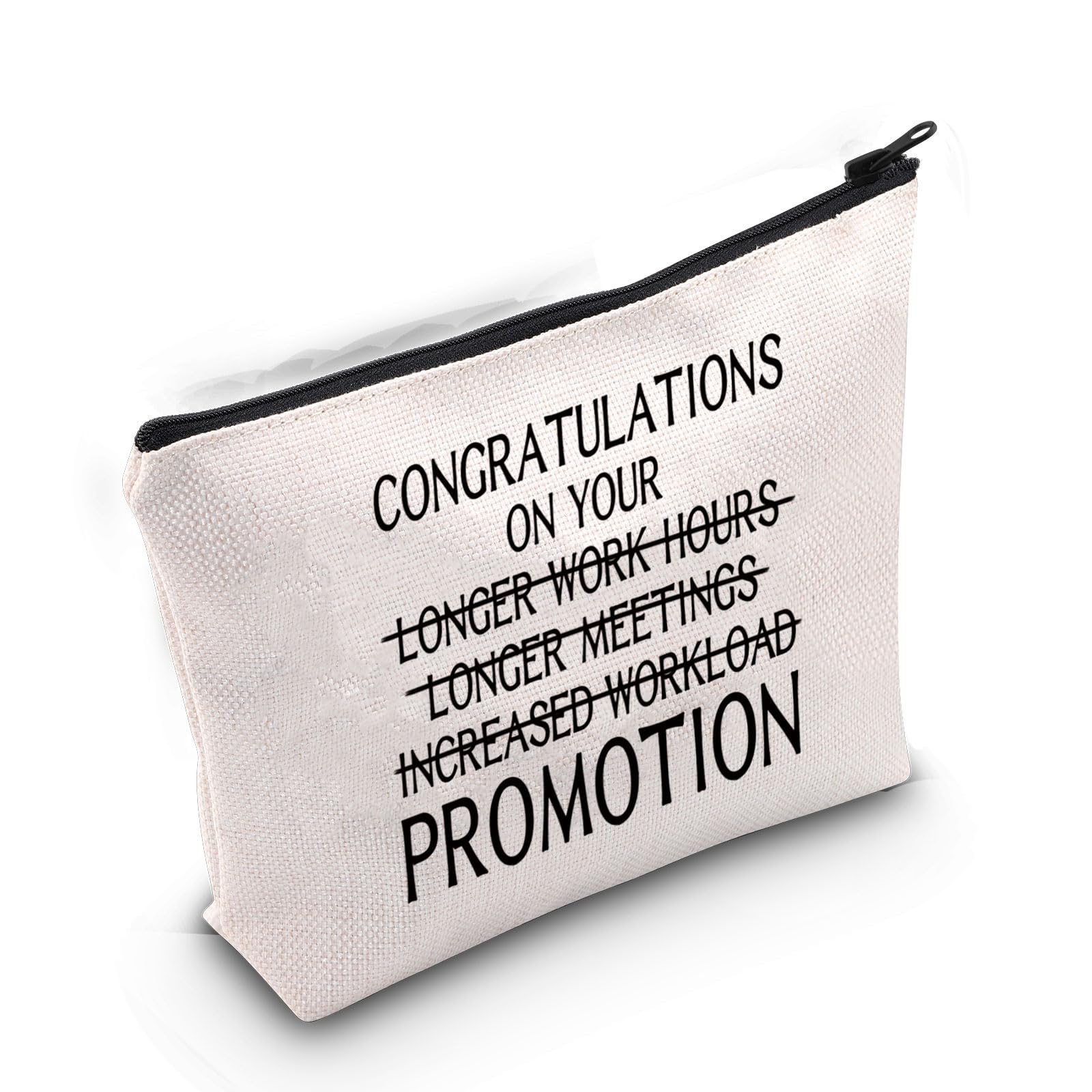 Work Promotion Makeup Bag Congratulations on Work Promotion Gift for Her Funny Work Promotion Job Promotion Gifts Zipper Pouch (WORKLOAD Promotion 3uk)