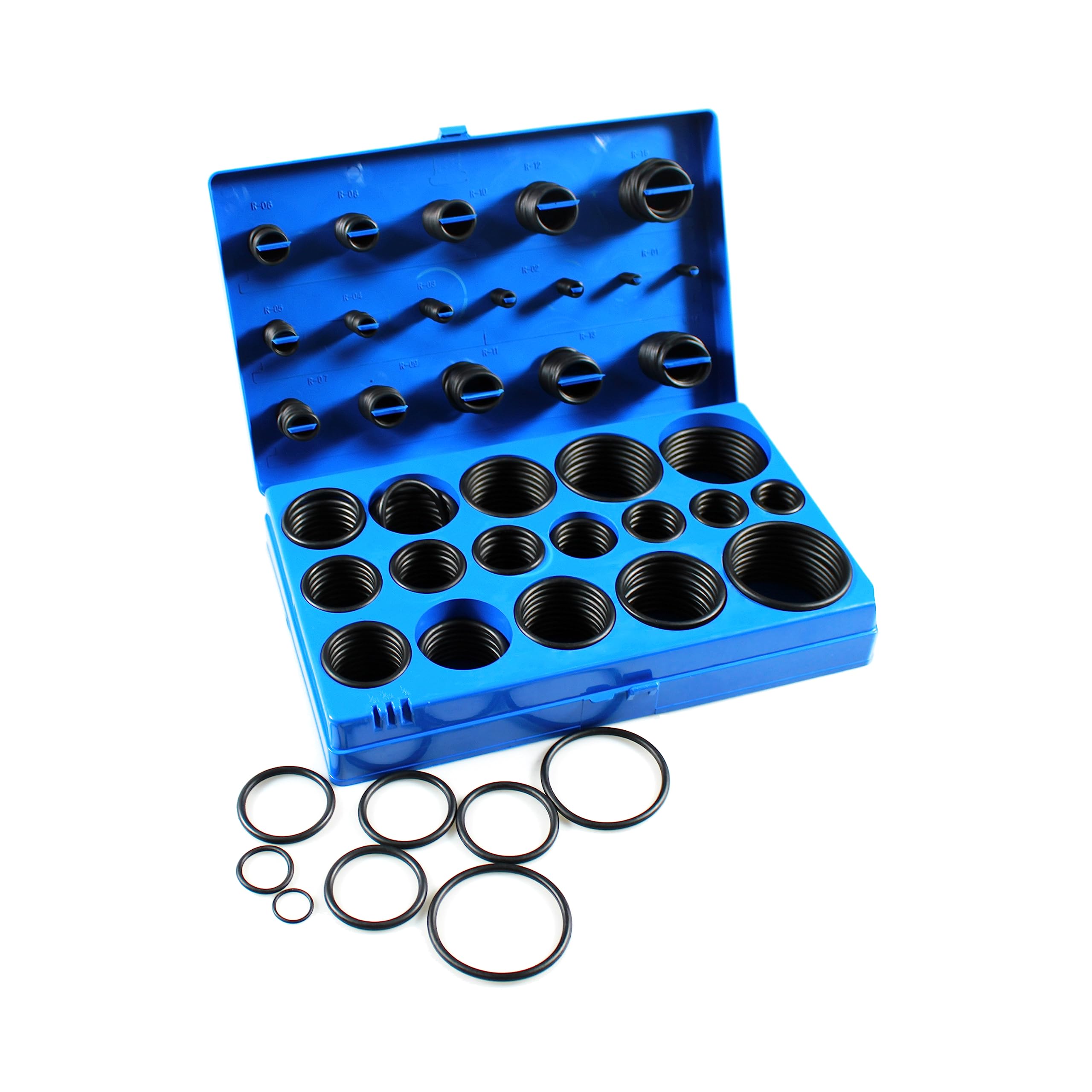 HFS(R) 419 pcs Universal O-Ring Assortment Set Metric Kit Automotive Seal Rubber Gasket