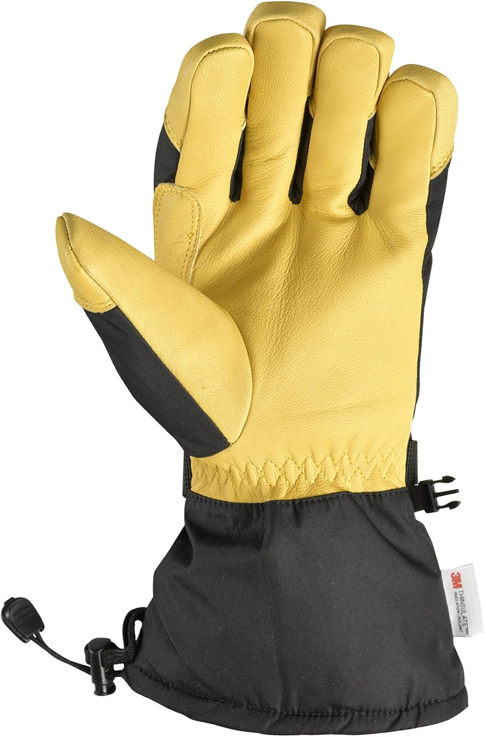 Men's Insulated HydraHyde Waterproof Grain Leather Hybrid Winter Gloves, Large (Wells Lamont 867): Home Improvement