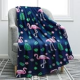 Jekeno Flamingo Gifts Blanket for Women Girls, Flamingo Throw Blankets Gifts for Adult Kids, Christmas Birthday Valentine's Animal Flamingos Decor Gift for Home Bed Couch