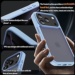 EUMADOVE for iPhone 17 pro max Case Translucent