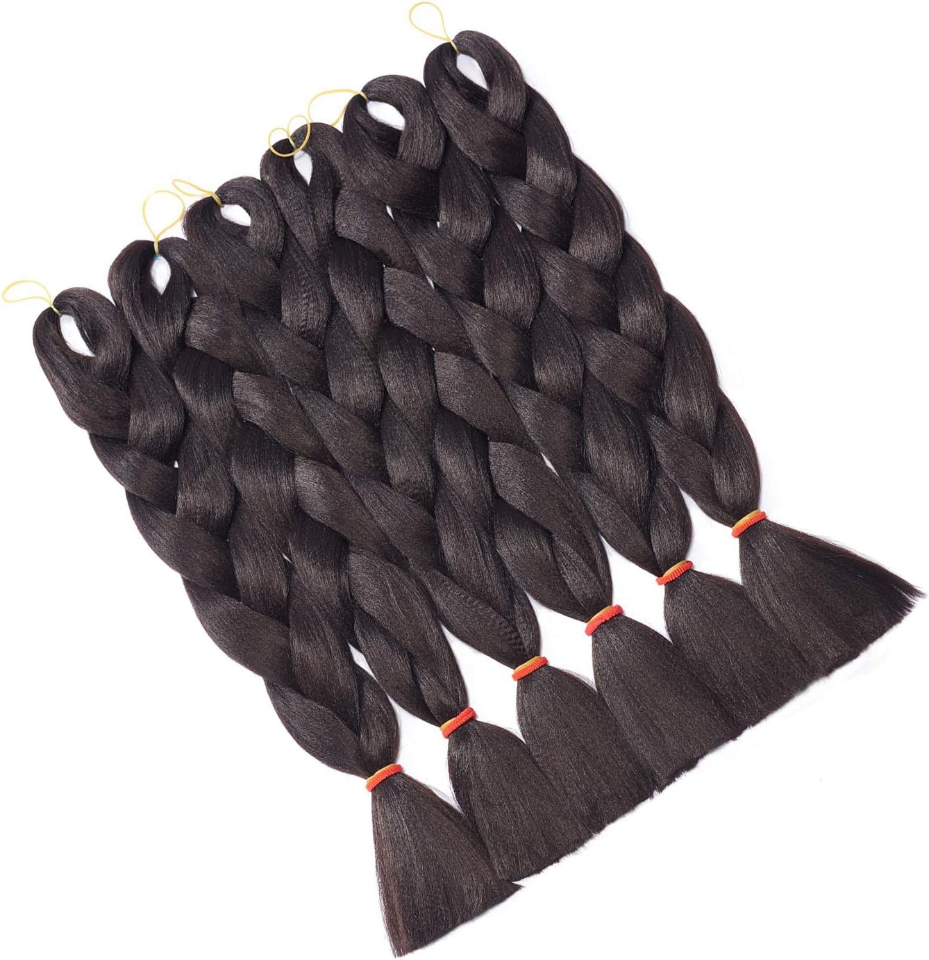 Hairingrid Jumbo Braid Hair Ombre Extension 24inch 6pcs/Lot 100g/pc Synthetic Hair Twist Braiding Hair Crochet Hair for African American Women (R76X2)