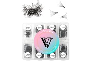VAVALASH 600 Fans Premade Fans Eyelash Extensions 5D 6D 7D 8D 10D 12D 14D 16D 24D Premade Lash Fans 8-15mm Mixed Length Promade Loose Fans Thin Base Premade Volume Lash Extension(16D-0.05-D-8-15mm)