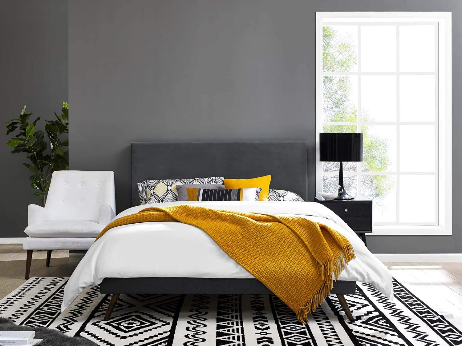 Best Calif King Grey Headboard