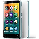 innioasis 80GB MP3 Player with Bluetooth and WiFi, MP3 Player for Kids with Spotify, Spotify Kids, Pandora, Audible, 4.0" Touch Screen Music Player with Parental Controls, Up to 1TB (White+ Sky-Blue)