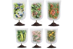 HKZ Bird Netting for Blueberry Bushes - 6Pcs Garden Netting Pest Barrier with Drawstring,Garden Plant Netting for Vegetables Fruits Tree Cicada Netting for Trees (6, 32x32Inch+32x39inch)