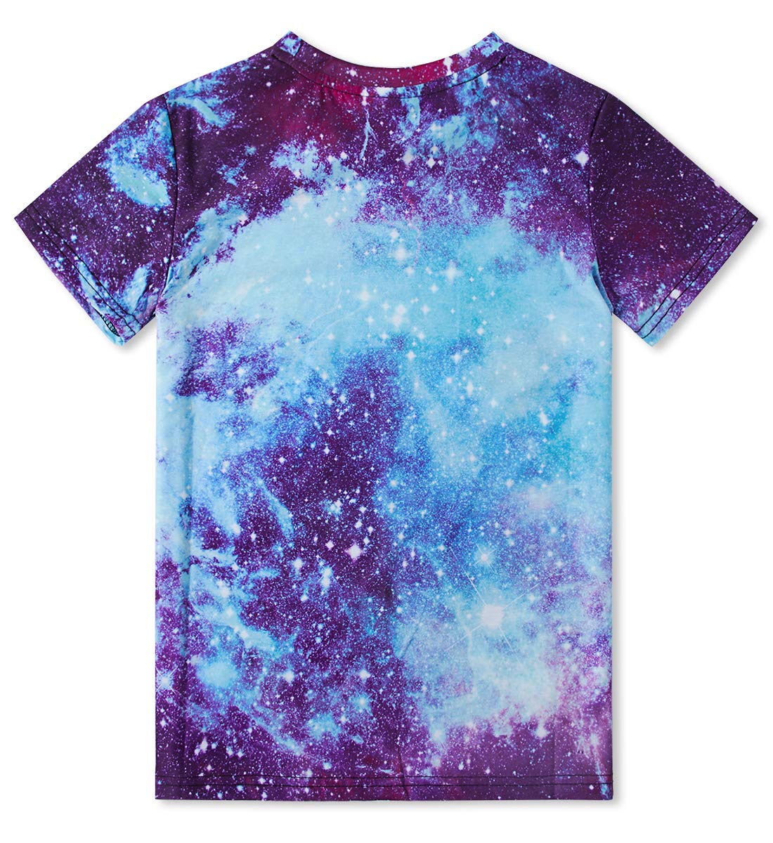 RAISEVERN 3D Printed Galaxy Tshirts Summer Casual Short Sleeve Tees T Shirt for Boys Girls Small