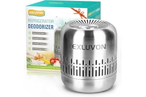 Exluvon Refrigerator Deodorizer,Lasts for 10 Years Fridge Deodorizer Kitchen Gadgets Charcoal Air Purifier Odor Eliminator for Fridge & Freezer, Room,RV and New Home,More Effective Than Baking Soda