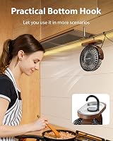 SWEETFULL Desk Fan Small USB Silent 3 Speeds 360° Adjustable Black view 4
