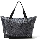 Baggallini Carryall Expandable Lightweight Travel Tote 22" Packable Folding Compact Nylon Washable Weekender w/Luggage Sleeve