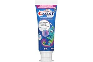 Crest Kid's Advanced Colour Changing Toothpaste, Bubblegum Flavour, Anticavity Fluoride Toothpaste for Children, 85 mL
