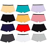 Alyce Ives Intimates Boyshort Panties For Women, Pack of 12, 95% Cotton Boxer Briefs