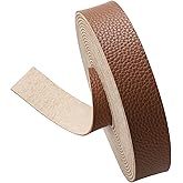 picheng Faux Leather Strap 1 Inches Wide Lychee Texture Leather Straps for Crafts, 200 Inches Long Faux Leather Strips