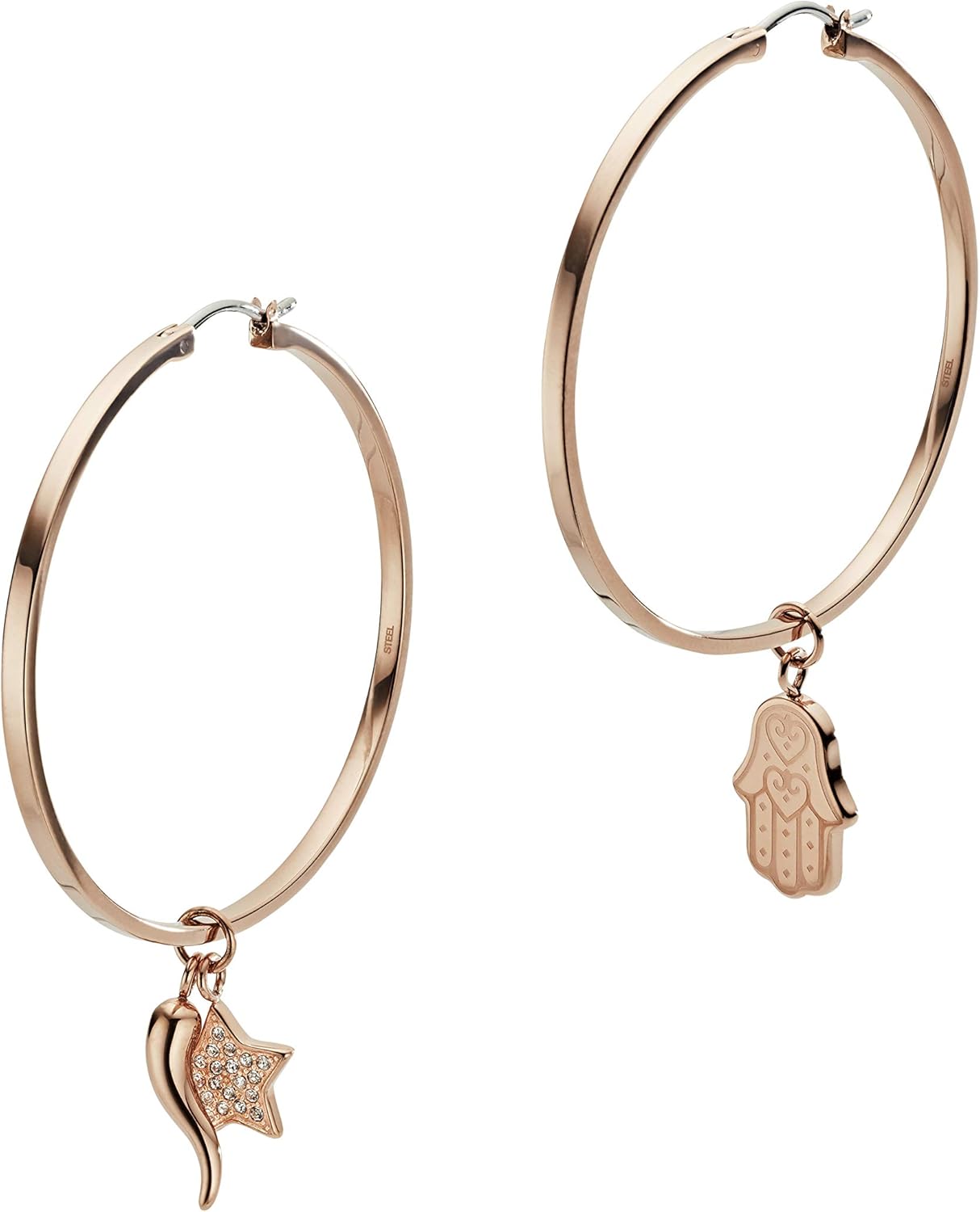 armani star earrings