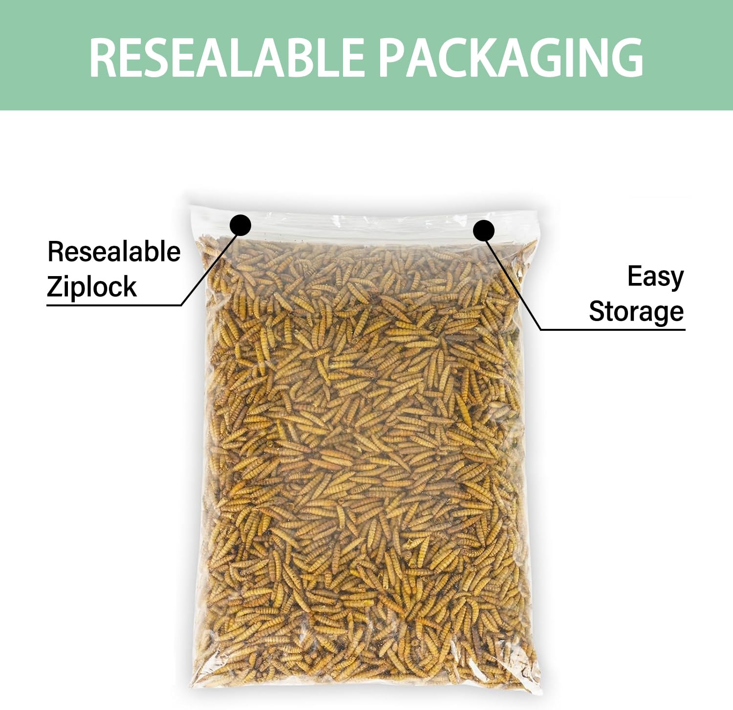 WORMSKING 5.5LB Dried Black Soldier Fly Larvae, More Calcium Than Dried Mealworms, High Protein Chicken Feed, Poultry Treat