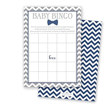 Amazon Com 24 Bow Tie Baby Shower Bingo Cards Littel Man Boy Baby Amazon Com 24 Bow Tie Baby Shower Bingo Cards Littel Man Boy Baby