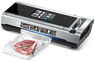 90KPa Portable Vacuum Sealer Machine for Food, Powerful Suction for Freezer Bags & Food Storage